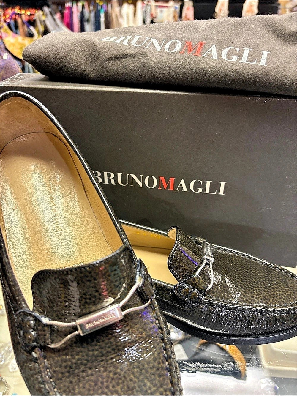 Bruno Magli Black Loafers US 8125